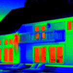 Thermal Image of Heat Loss Through Windows