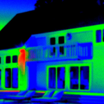 Thermal Image of Home with Energy Efficient Windows