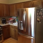 Oak to Cherry Kitchen Refinish