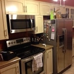 Reface with glazed finish