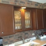 dark mahogany is lightened