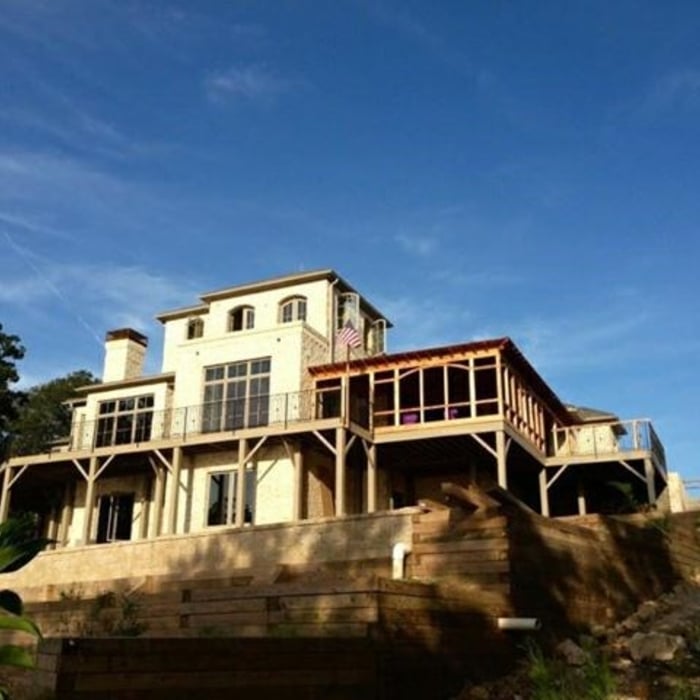 Completed Elevated Deck and Sunroom