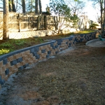 Large retaining wall