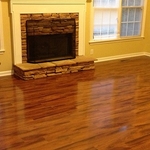 Living Room with Laminate Floors