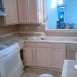 Old cabinets (pickle color)