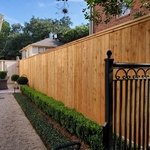Cedar wood fence 7' cap, trim, and baseboard