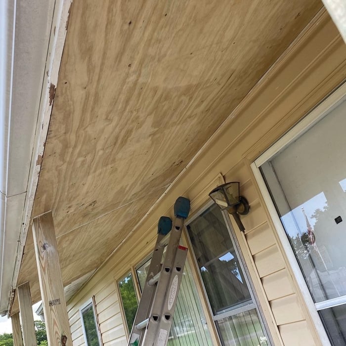 Replacing rotten wood