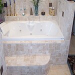 Travertine Tub Surround