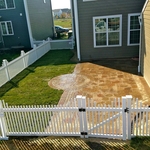 Picket Style Vinyl Yard Fence