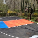 Basketball court layout