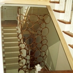 Mirrored wall w/ Pebbles Mirror