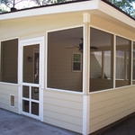 Screen room addition