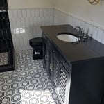 Vanity with granite top