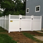 PVC Lattice Top Fence