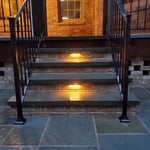 Built new steps and reused hand railes