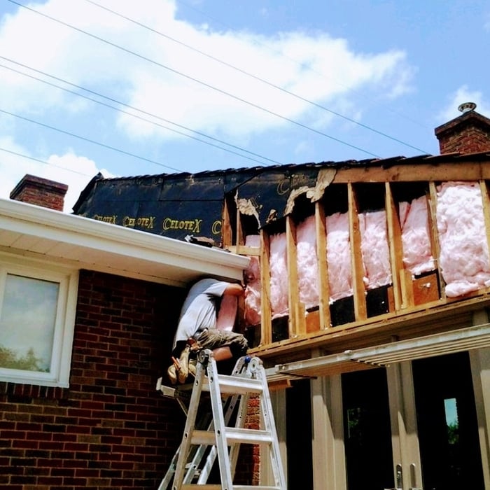 We removed every thing to the framing