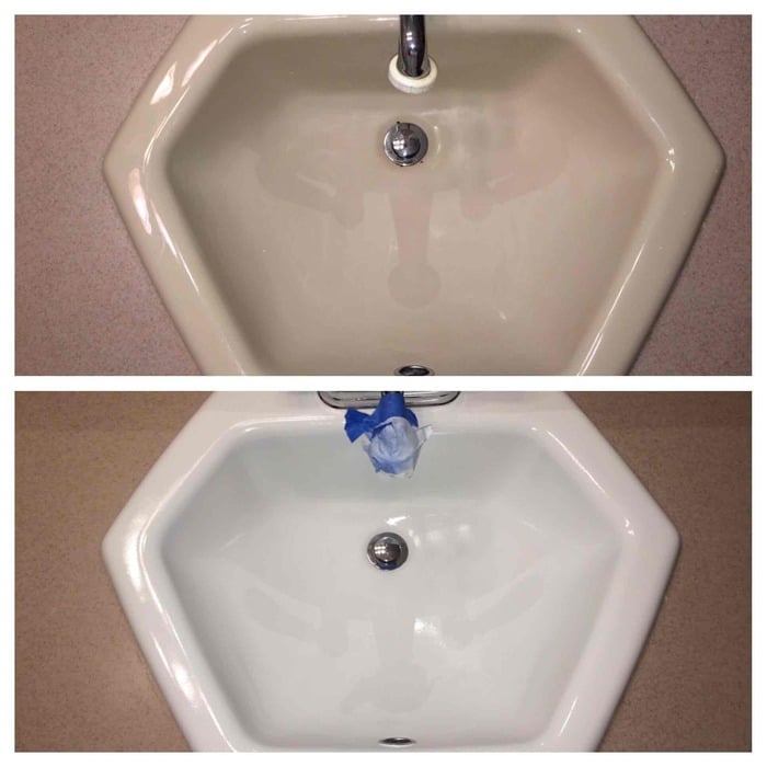 sink color change