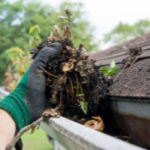 Gutter cleaning and repair