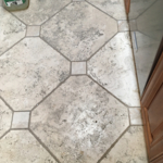 Travertine floor before