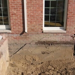 Large foundation crack