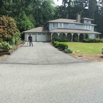 Pressure wash, fill crack and seal coated