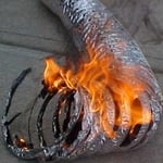 Dryer vent caught fire