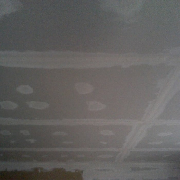 Drywall install and spackle