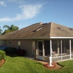 Back left corner of house before cleaning