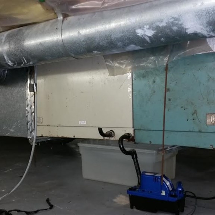 Attic Heat Pump / Before
