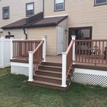 Composite deck and railings.