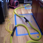 Drying hardwood flooring