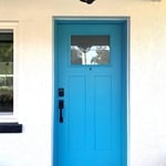 Handcrafted, impact entry door.