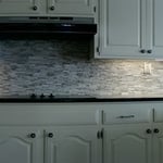 Back splash and led