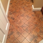 Ceramic Tile before it was Cleaned