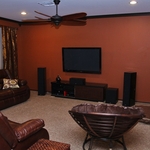 TV Tilt Mounted with 5.1 Surround Sound