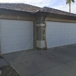 Before-Garage Doors Painted