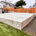 Monolithic Slab ready for building.