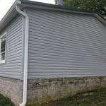 New 6” Seamless Gutters + New Vinyl Siding Installation Services