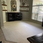 Dinning room with carpet