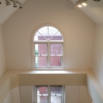 Before installation of chandelier over kitchen