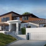 A new 5,996 sq. ft. home with 1,106 sq. ft. garage.