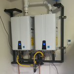 New Double Navien tankless water heaters