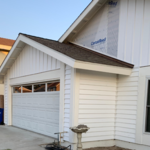 La Palma home after the installation of new vinyl siding from Certainteed in shiplap and board & batten styles.