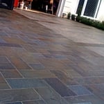 Exposed Pebble Aggregate & Slate Driveway by MMCC