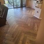Hardwood floor installation