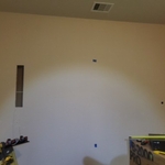 Behind the screen LCR speakers