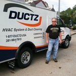 Owner, Larry Culver, with Ductz vehicle