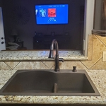 Install of new kitchen sink and faucet