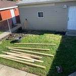 Back patio before