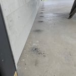 Drill holes in slab porch.